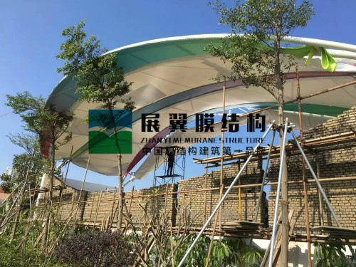 廈門(mén)海滄兒童公園張拉膜結(jié)構(gòu)看臺(tái)工程